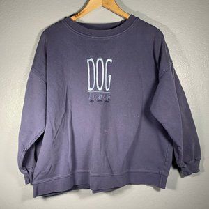 Vintage Dog Lover Blue Sweatshirt